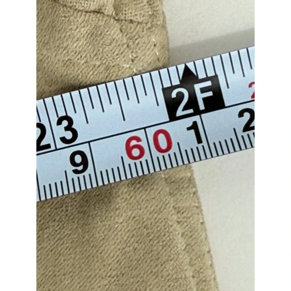 Van Heusen Mens Tan Soft Suede Button Down Shirt Long Sleeve Sz M 15-15.5